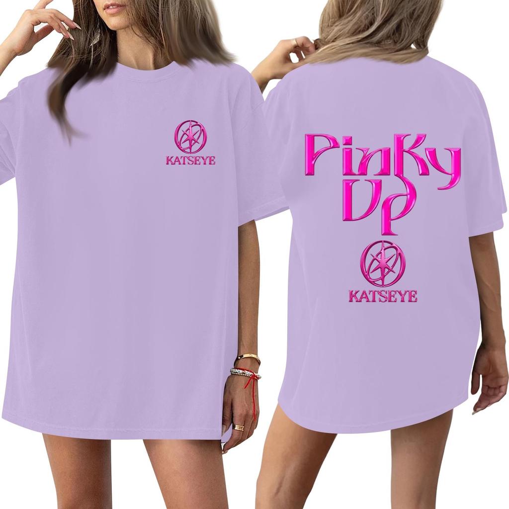 Womens Short Sleeve Casual Loose Fit Letter Print T Shirt Crew Neck Comfortable Everyday Wear Top