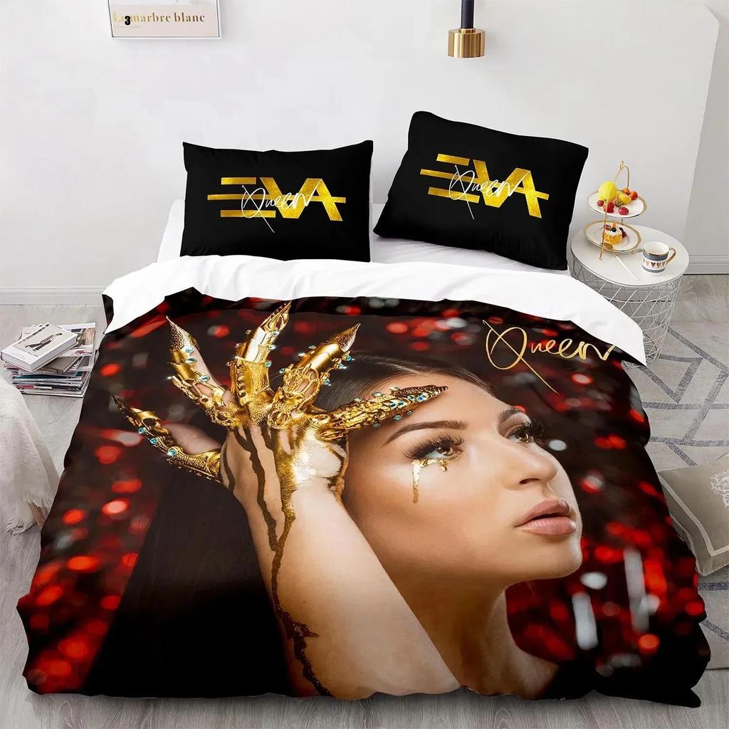 Fashion 3D Printed Singer E-Eva Queen Bedding Set Boys Girls Twin Queen King Size Duvet Cover Pillowcase Bed boys Adult Bedroom