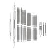 37 Pcs Silver Watch Repair Tool Kit Alloy Spring Bar Tool Set  Band Adjustment