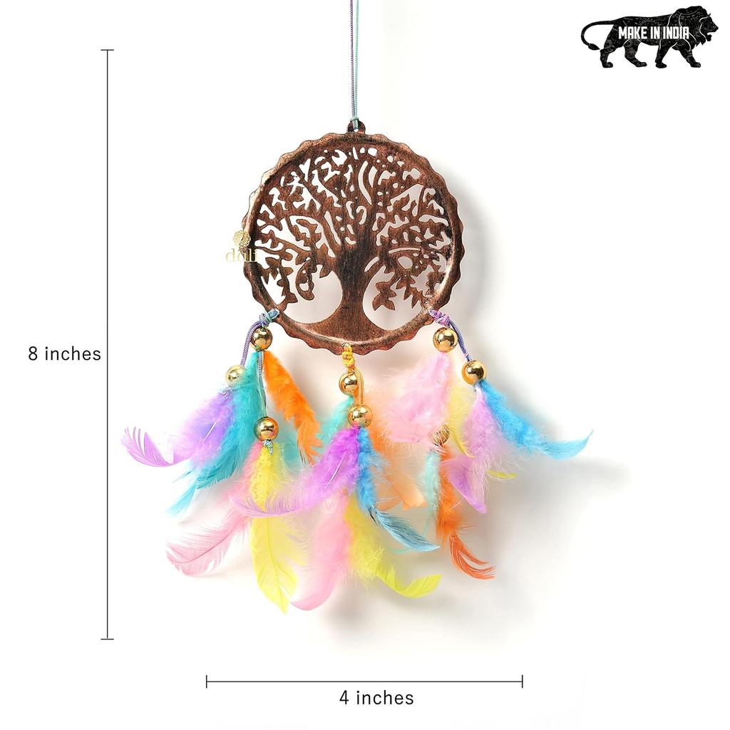 Ловец снов для автомобиля Древо Жизни, Dream Сatcher Feather Car Hangings Tree of Life,  Duli