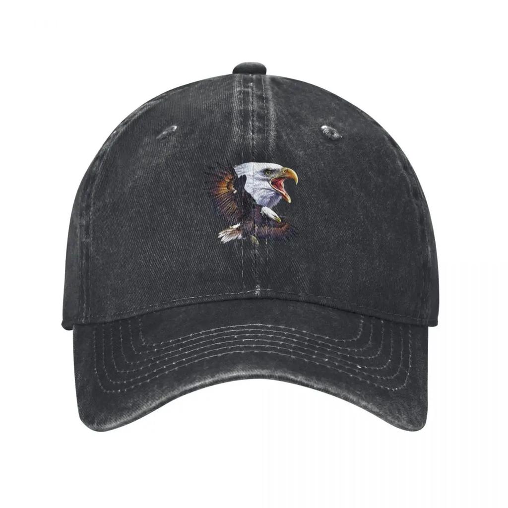 Bald Eagle Baseball Cap Derby Hat Custom Cap Black Dropshipping Boy Womens