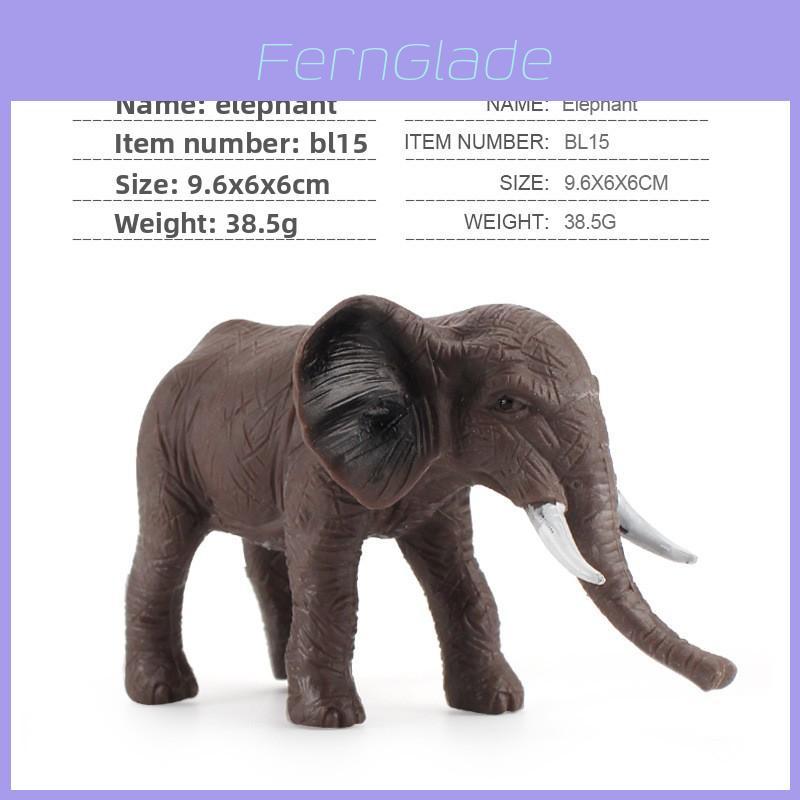 Wild Animal Elephants Tigers Model Set With Realistic Zoo Figures For Kids Educational Play And Learning