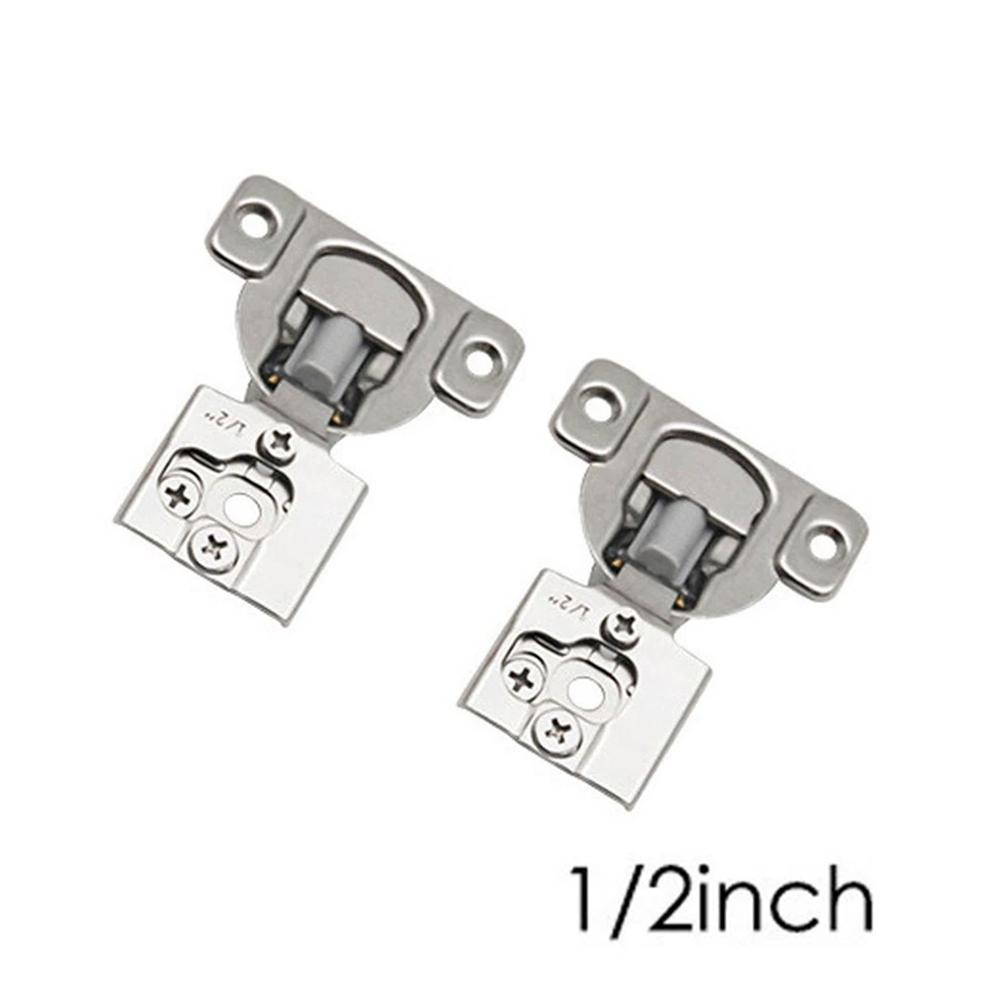 2Pcs Soft Closing Cabinet Hinge Overlay Self Slow Close Door Hinges for Kitchen Cabinets Face Frame Concealed Hinges Door Damper