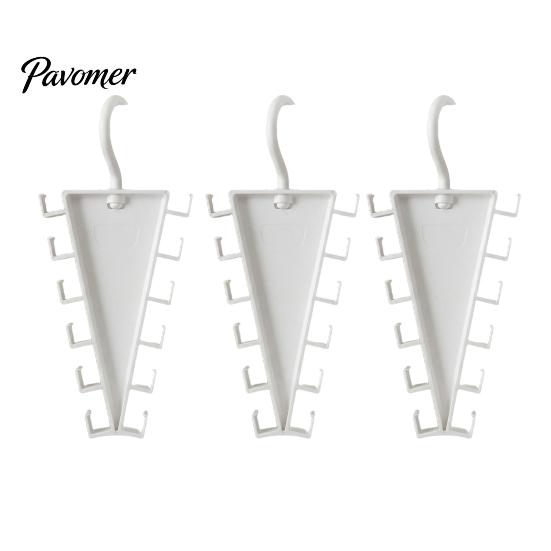 360 Degree Rotating Hook V Shaped Double-Sided Closet Organizer, Multi-Layer Vertical Hanger, with V-shaped Double-sided Hanger 12 Non-Slip