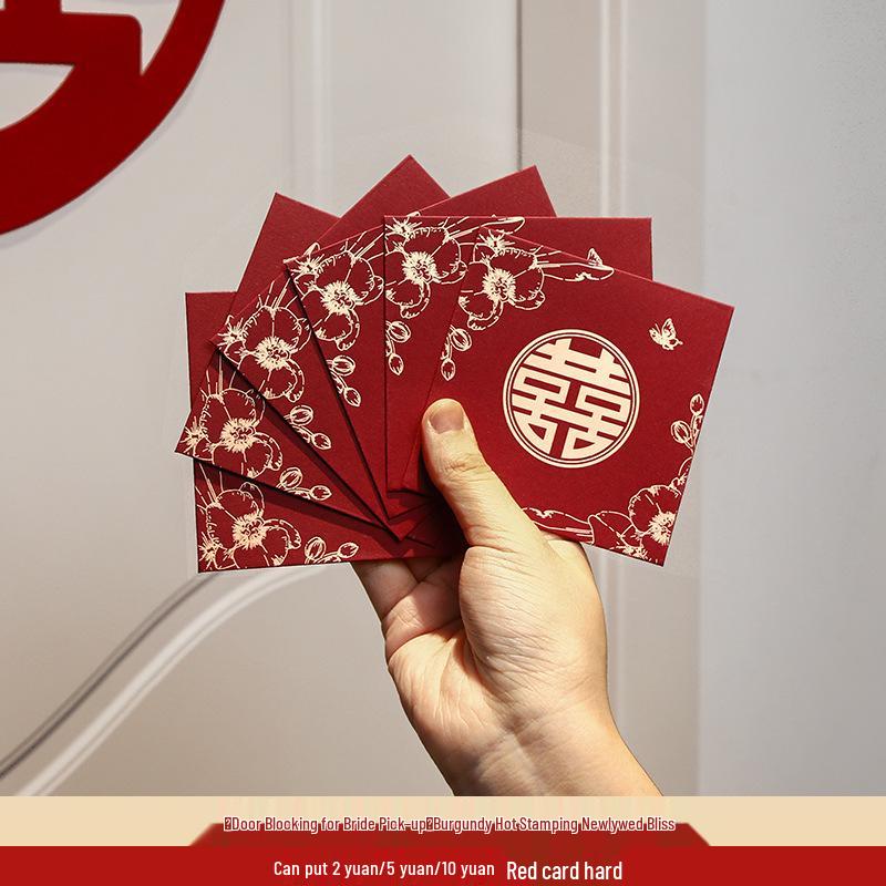 Creative Mini Red Envelopes for Wedding Door Blocking