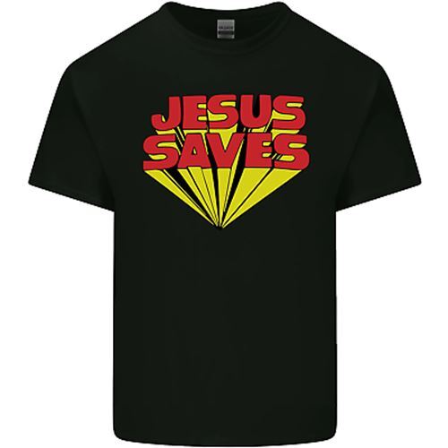 26 Jesus Saves Funny Christian Mens Cotton T-Shirt Tee Top Unisex T-Shirt XXXL
