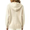 Women's Casual Color V-Neck Long Sleeve Hooded Top