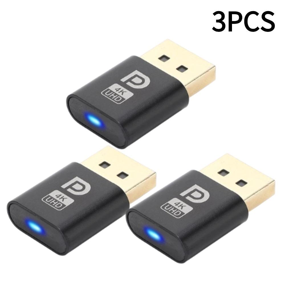 1/3/5pcs DP Virtual Display Adapter 4K HDMI Dummy Plug DP VGA DVI Mini DP Display Emulator for PC Desktop Accessories
