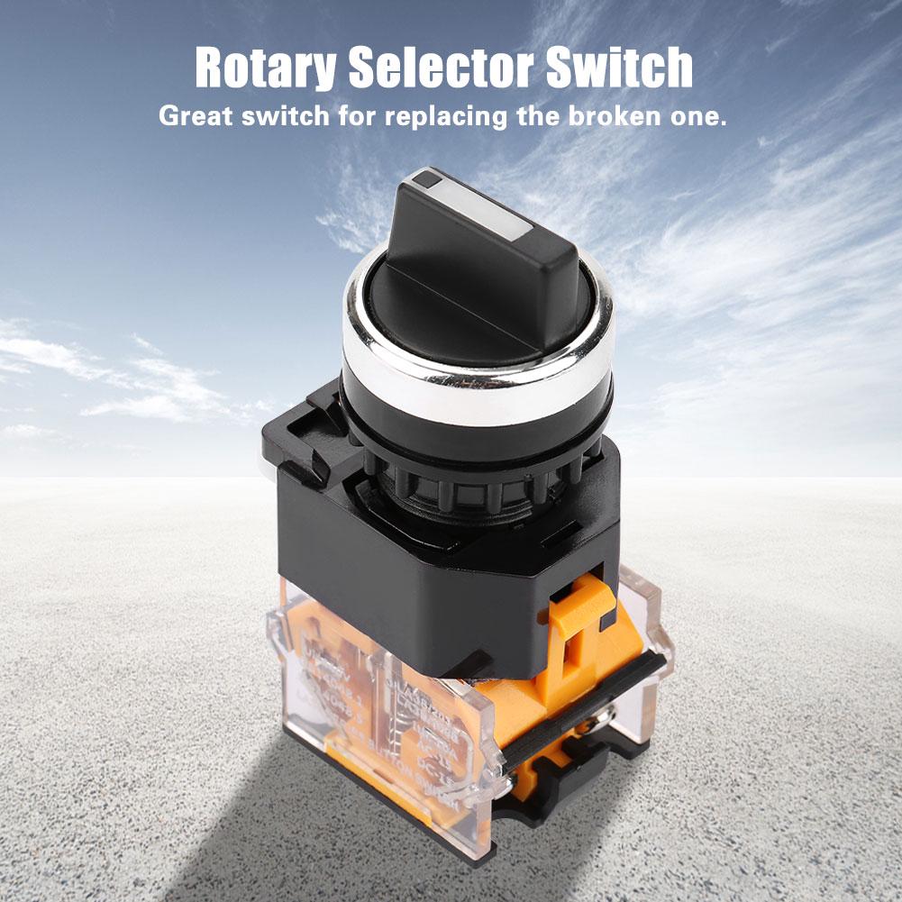 3 Position 2NO Maintained Select Selector Switch Rotary Switch LA38 20X3