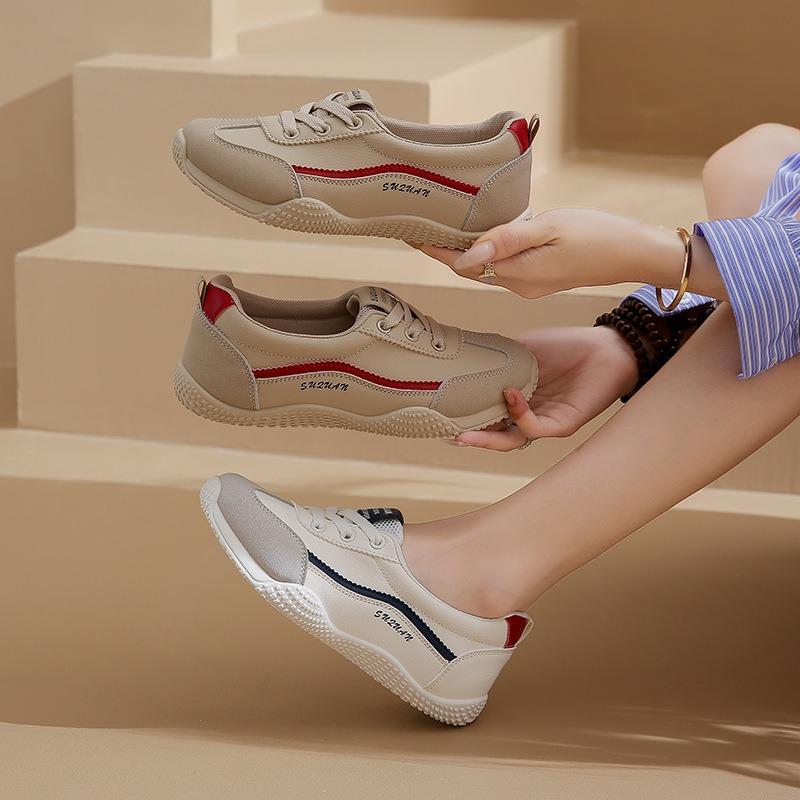 Autumn New Breathable Little White Shoes Schoolgirl Ins Versatile Casual Sports Board Shoes 1