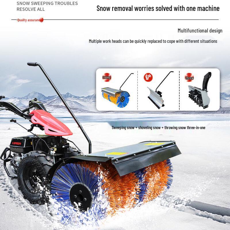 Allied Small Hand-Push Snow Sweeper