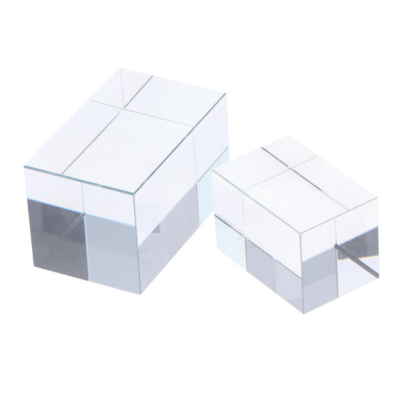 Engravable K9 Crystal Block Transparent Blank Cube Glass Paperweight for Home Office Desk Decor DIY Art Craft