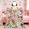 Blanket For Soft Throw MMurakami Blanket for Art Fashion Picnic Bed T-Takashi-ES Sofa Home Bedroom Cozy Warm Comfortable