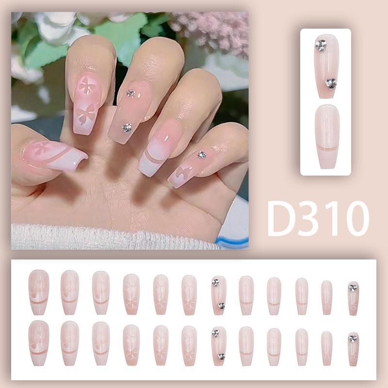 Blush Ice Transparent False Nails - Influencer Style, TikTok Trend, Girlish Manicure Patches