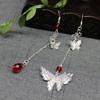 Anime Tian Guan Ci Fu Earring Hua Cheng Xie Lian Cosplay Women Butterfly Pendant Ear Clips Hook Jewelry Accessories Gift