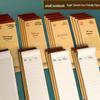 Compact English Grid Notepad: Tearable Long Strip Language & Dictation Notebook