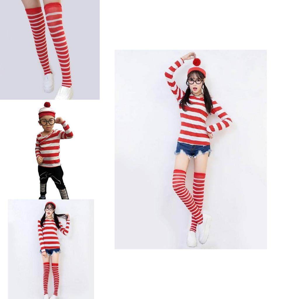 Wo ist Walter? Cosplay-Outfit für Erwachsene und Kinder aus atmungsaktivem Material für Partys
