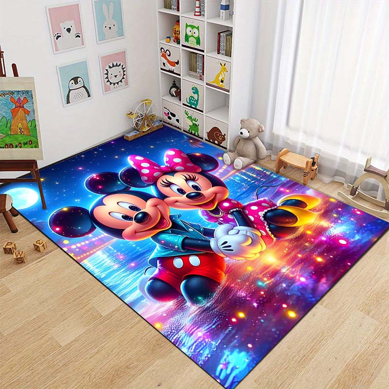 3D M-Minnie M-Mickey Mouse Bedrukte Vloerkleed Tapijt voor Woonkamer Slaapkamer Vloermat Decor Verassing Cadeau voor Jongens en Meisjes Potdemiel