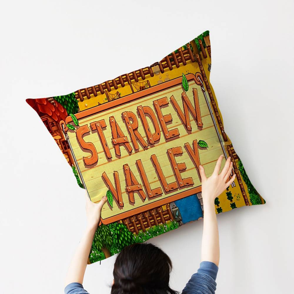S-stardew Valley Cushion Cover Pillow Cover Decor Pillowcase Printed Cushion Case For Couch