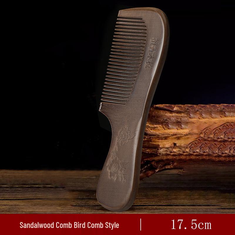 

Large Peach Wood Anti-Static Fine-Tooth Hairdressing Comb - Household Gift