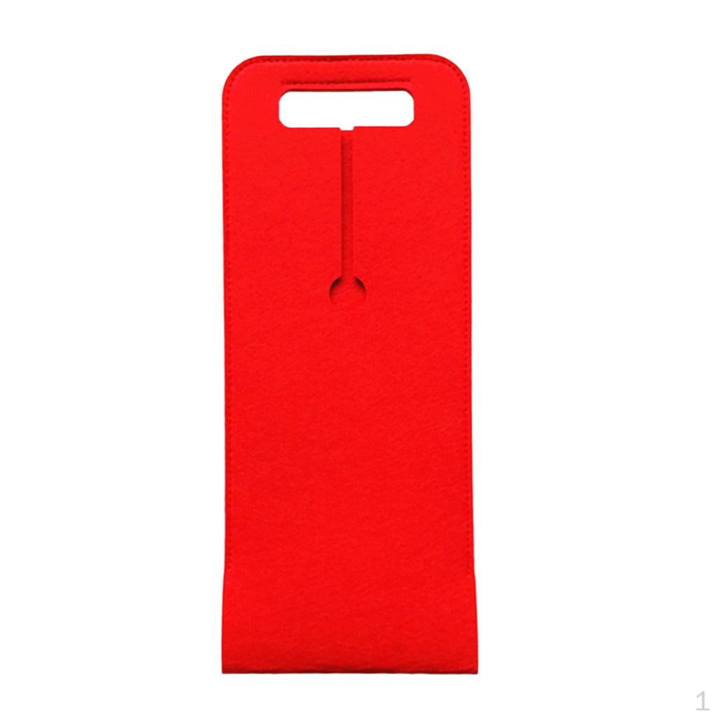 

Red Felt Tote Carrier Bag Case Bottle - Wine/Champagne/Water
