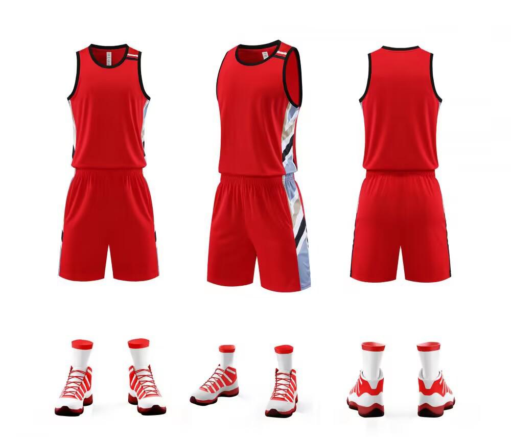 Unisex Basketball Jersey Team Uniform - Quick-dry Training Set