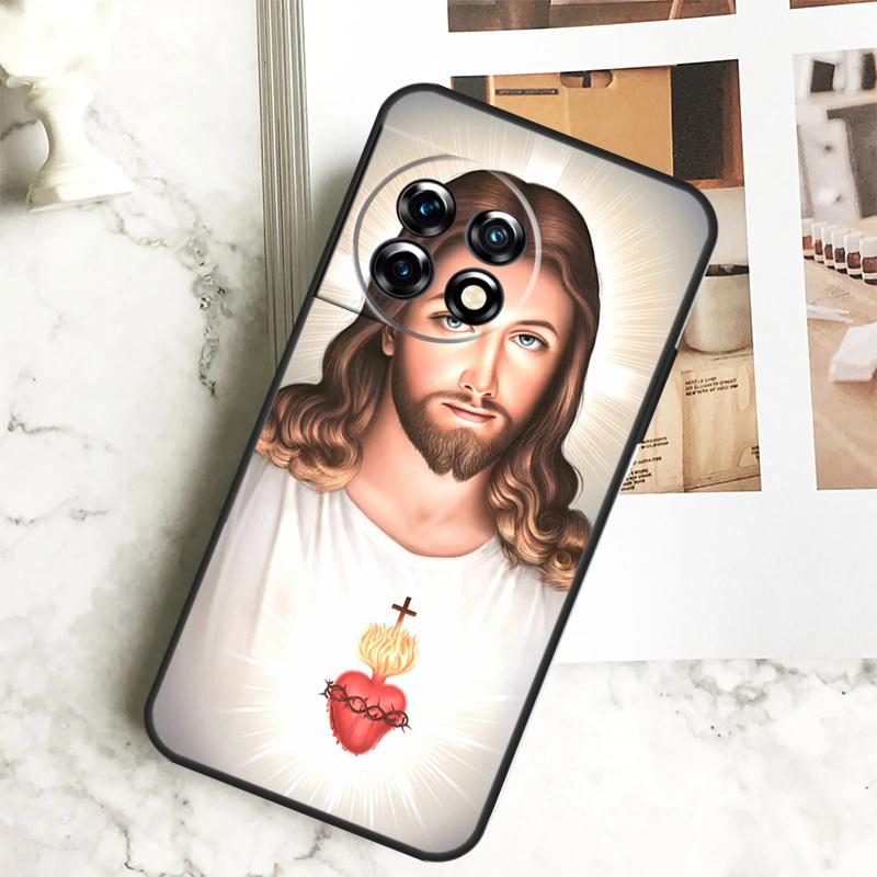 Christian Jesus Case For OnePlus 12R 12 11 9 10 Pro 10R 9R 8T 10T Nord CE 2 3 Lite 2T N10 N20 N30 CE4 Cover