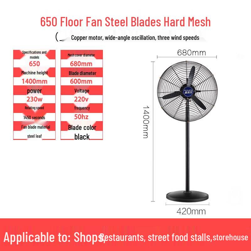 XuanYong 650mm Industrial Floor/Wall Fan