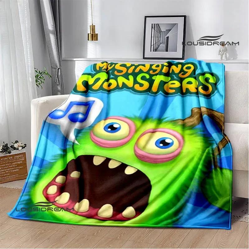 Game My Singing Monsters printed blanket Flange Warm blanket picnic blanket Soft and comfortable blanket Birthday Gift