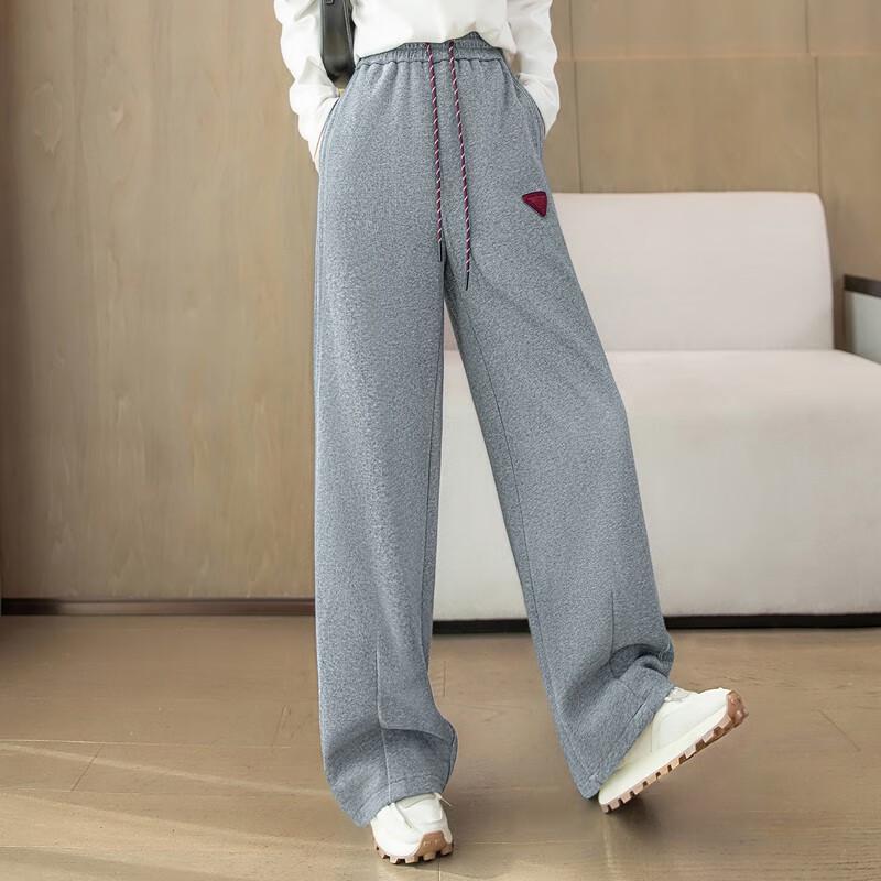 Women's Drawstring Casual Wide-Leg Pants