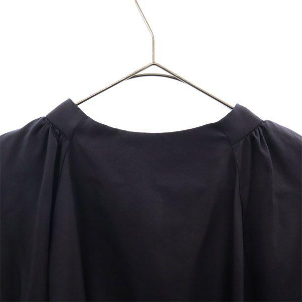 FRAY I.D Made in Japan FWFB174022 Long sleeve Ribbon Puff blouse 1 Navy Women Used