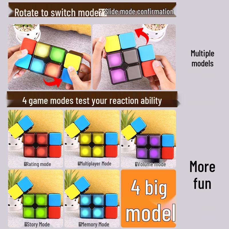 Multifunctional Children's Brain Training Music Cube: Educational Toy with Lights