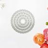 DIY Round Lace Border Embossing Cutting Dies Coasters Stencil Template for Card Making Scrapbook Album Kids DIY Lover