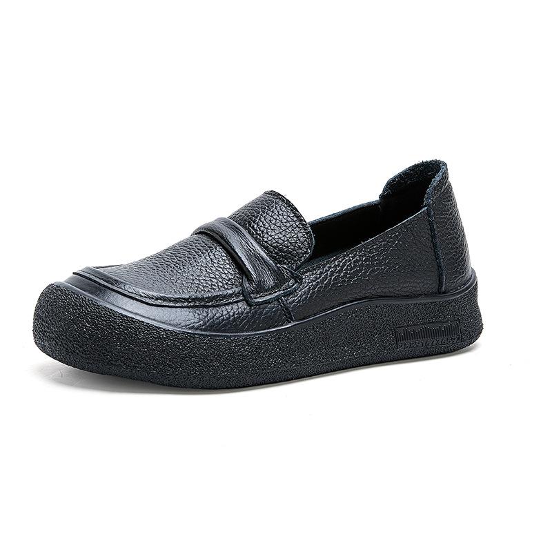 Fashion Genuine Leather Yellow Flats Hollow Out Moccasins Shoes for Women Summer Breathable Loafers Woman Barefoot Slip On Shoes Ladies