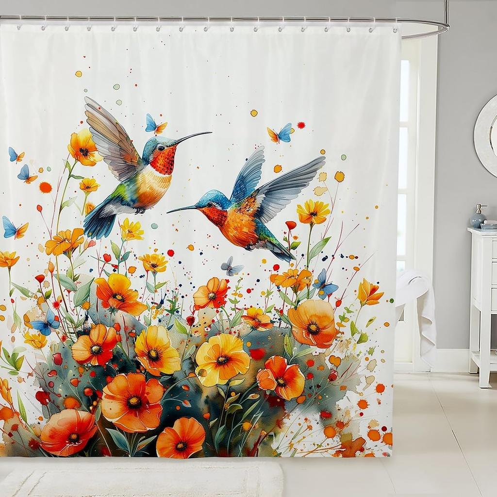 Plain White Cat Fabric Shower Curtain for Girls Cute Kitten Shower Curtain Pet Kitten Bathroom Shower Curtain Sets for Kids Boys