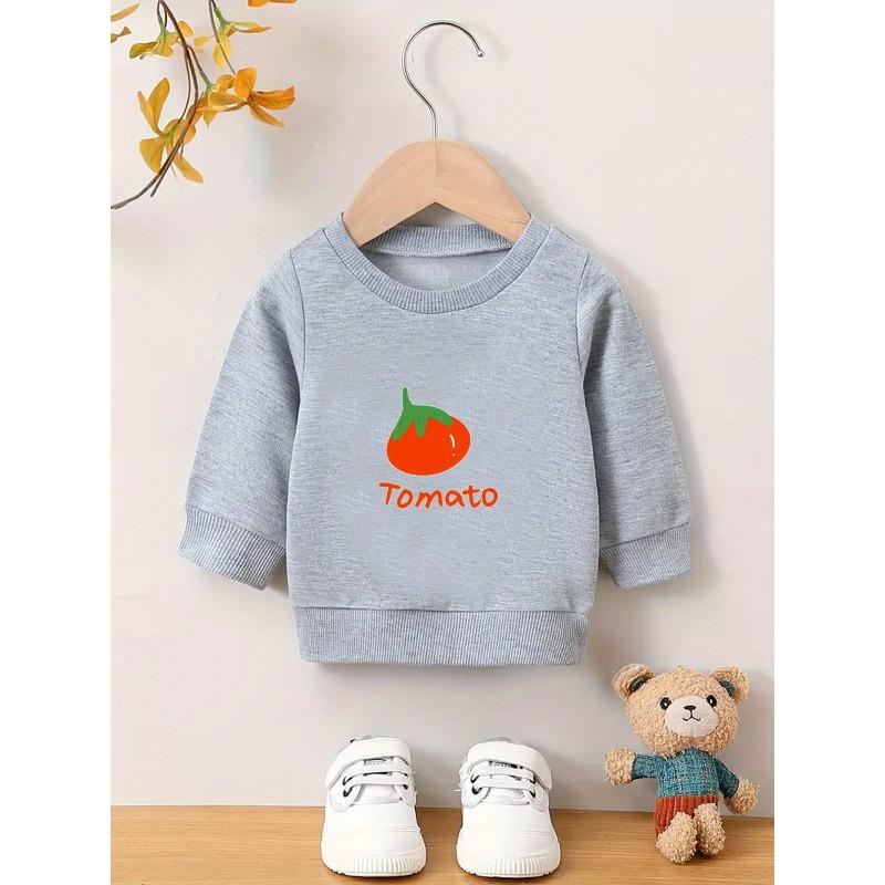 Kids Sweatshirt Unique And Innovative Printed Pattern, Comfortable And Easy Spring And Autumn Baby Thin Versatile Round Neck Hoodie