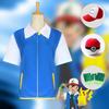 Pokémon Cosplay Costume, Pokémon cos Xiaozhi Gloves Jacket Clothes Ball