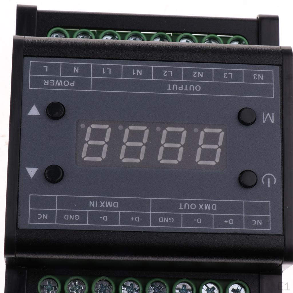 Smart Lighting DMX Tri Dimmer Brightness LED Light Controller 90-240V