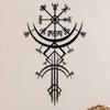 One Piece Handmade Norse Viking Wall Art Rune Decor Metal Craft Home Hanging Gift For Museum Nordic Mythology Theme Restaurant