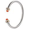 Popular Steel Wire Rope Collar Bracelet Adjustable Personalized Hip-hop Jewelry Europe and America Chic Bangle For Women KOFSAC
