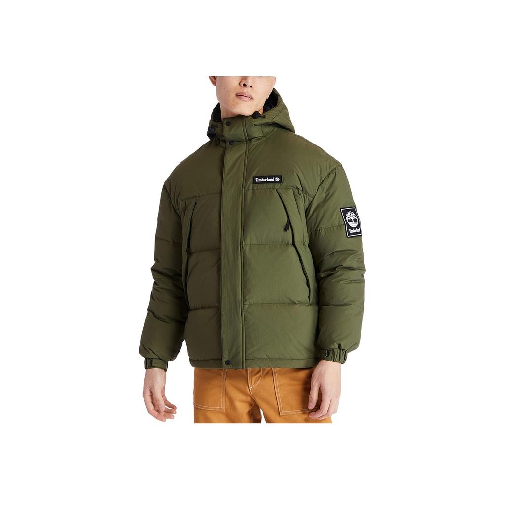 Timberland Outdoor Waterproof Loose Fit Hooded Down Jacket Men Jacket Green A2CDH-A58