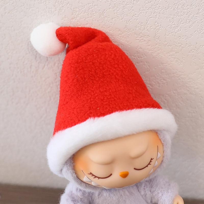 

Набор одежды для куклы-сюрприза LABUBU для поколений 1 и 2. Кукла LABUBU для вечеринки сидя, рождественская накидка и шляпа. Baby clothes