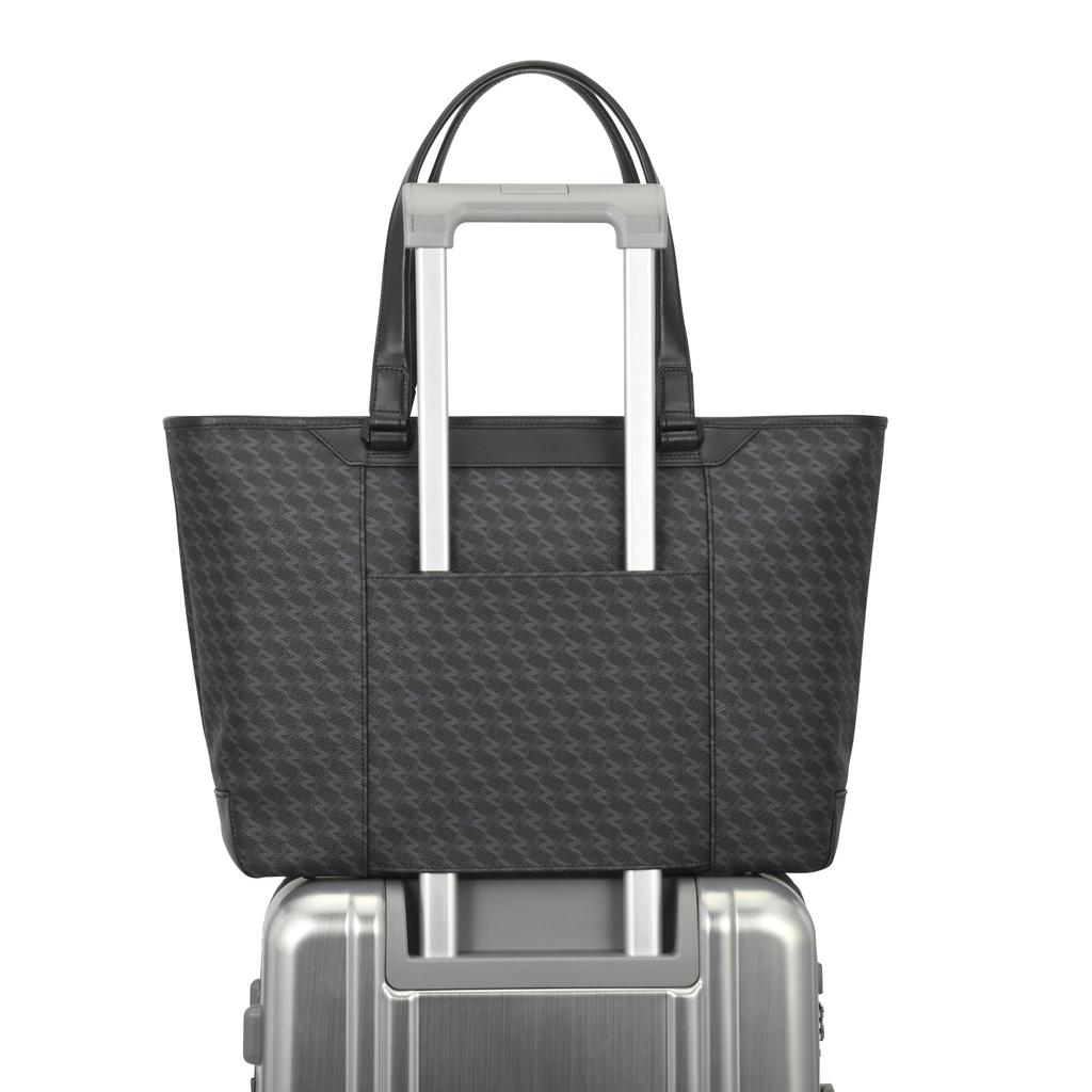 Tote Bag B4 Size Storage inch PC Storage 18L 1260g Black [Zero Halliburton] ZH-Monogram 15.6 No.81524 Men's