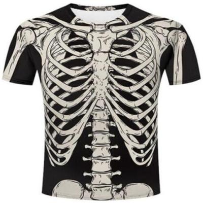 Halloween Skeleton Splanchna 3D Print T-Shirts Men Casual T Shirts Y2k Harajuku Hip Hop Streetwear Tees Tops Kids Clothing