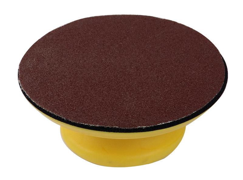 5-6" Handheld Suction Cup Polishing Pad: Self-Adhesive Flocked Sandpaper Disc and Grinding Pad