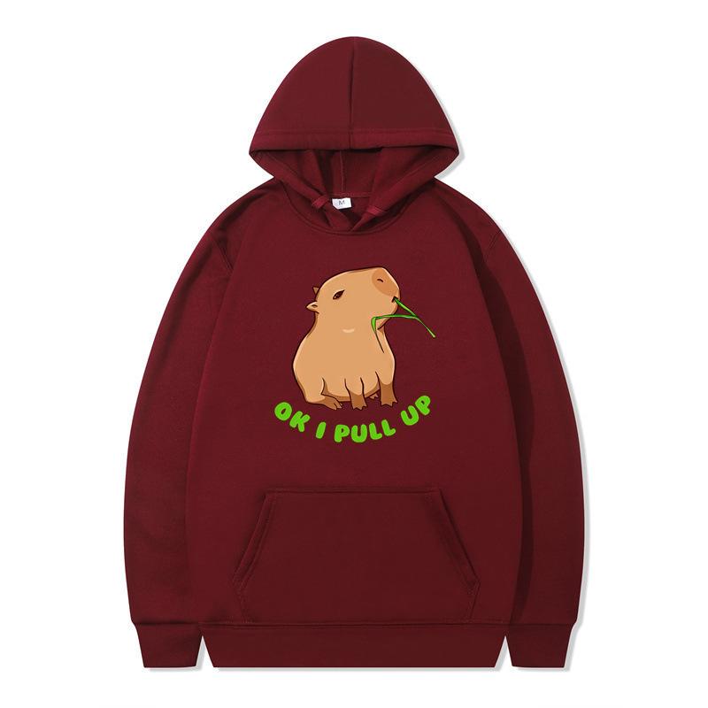 Autumn and winter animation funny hoodie men's and women's sweater hooded and velvet one piece