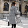 Plus Size Womens Winter Coat Thickened Loose Long Cotton Jacket High Quality Drawstring Waist Outwear