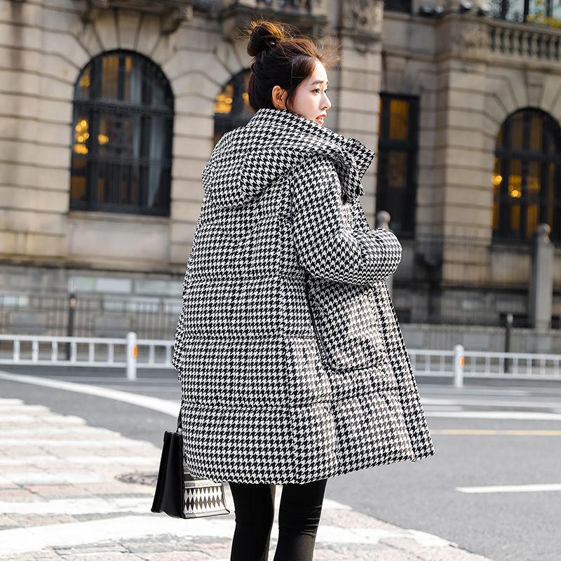 Plus Size Womens Winter Coat Thickened Loose Long Cotton Jacket High Quality Drawstring Waist Outwear