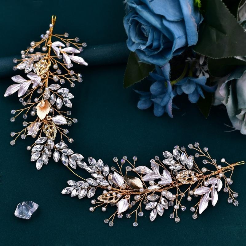 Luxurious Bridal Wedding Headwear Girls Headbands Fashionable Bridal Hairband for Wedding Elegances