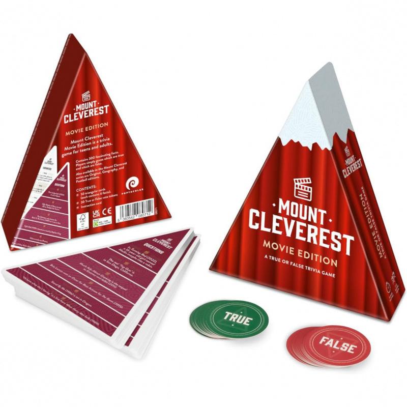 The Smartest Mountain True Or False Trivia Game Fun Adults & Kids Game Family Card Game Travel Party Games Gift For Boys Girls